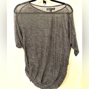 Elizabeth and James grey draped top